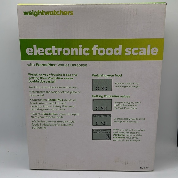Weight Watchers electronic food scale with PointsPlus Values Database - Picture 3 of 4